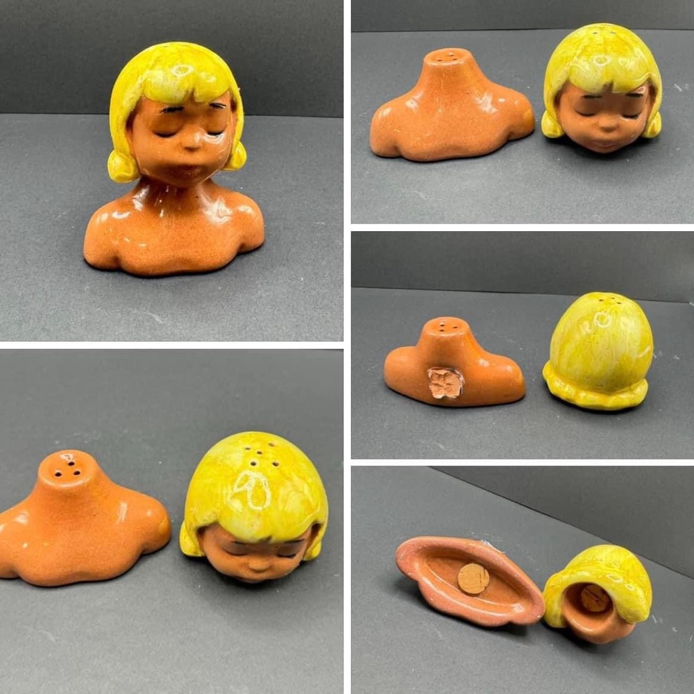 Vintage Female Salt & Pepper Set